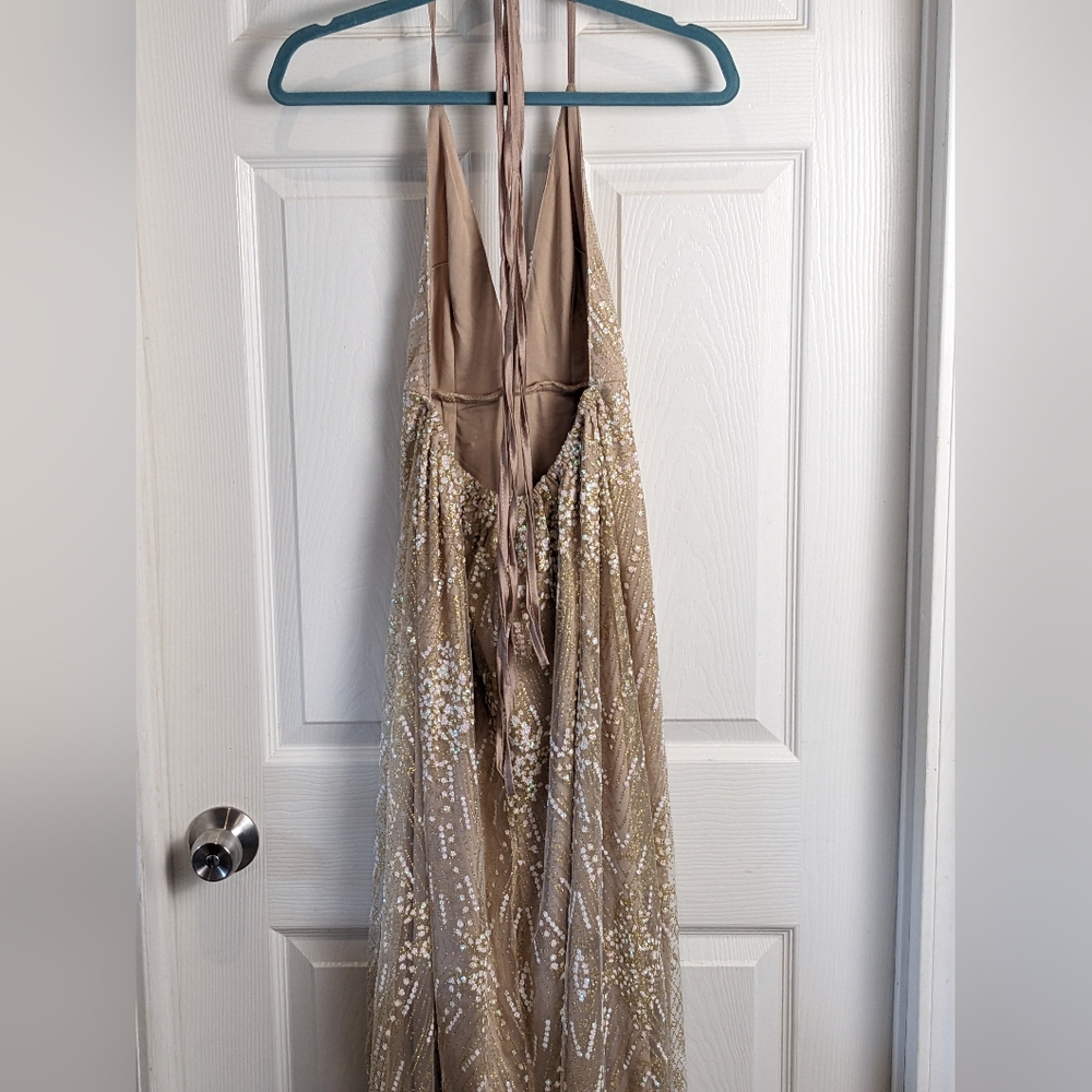 Morning Mist New York Nights Maxi Dress in Gold - Picture 11 of 14